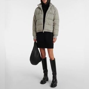 Polo Ralph Lauren Cable-knit wool and cashmere down jacket gray Size Large NWT